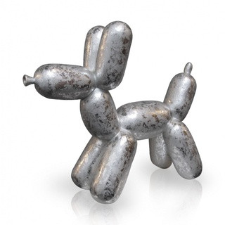 Balloon dog zilver, large